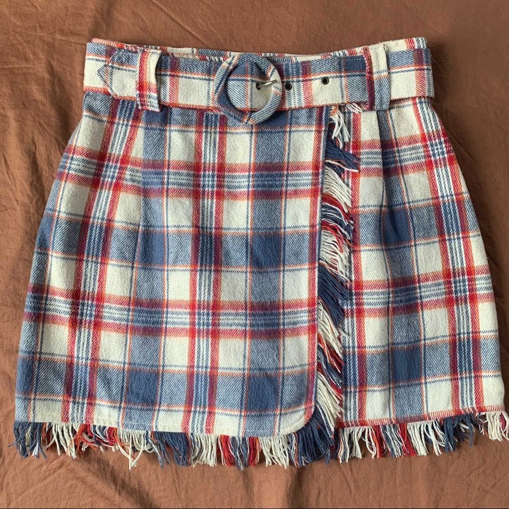 Vintage Guess by Marciano Mini Plaid Skirt- Size 31 (Fits more like 28/29)